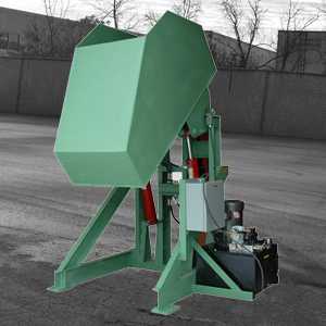 Custom Box Dumper with Perforated Draining Bucket 4000lb - Lange Lifts