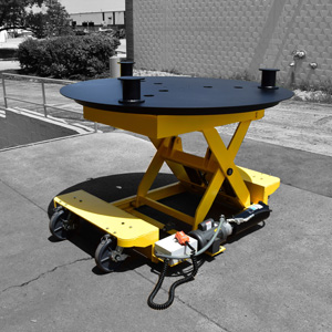 electric powered round top hydraulic scissor lift table 6000 lbs 33713