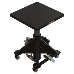 L 130 AP 600px 1000 lbs capacity air powered hydraulic lift table square isometric raised