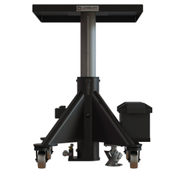 L 130 bp 600px 1000 lbs capacity battery powered hydraulic lift table square front raised
