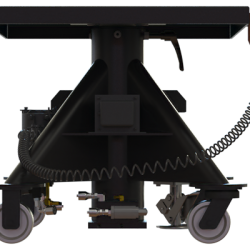 L 130 bp 600 px 1000 lbs capacity battery powered hydraulic lift table square left