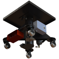 L 130 ep 600px 1000 lbs capacity electric powered hydraulic lift table square bottom
