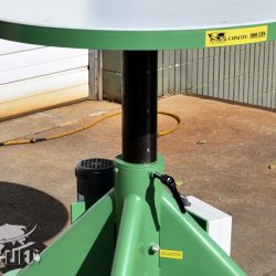 green electric powered lift table