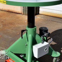 green electric powered lift table