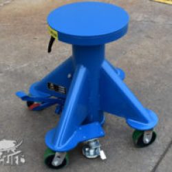 small blue lift table