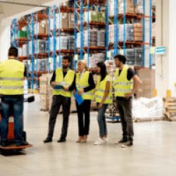 workers in a warehouse